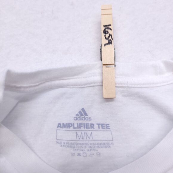 Adidas Amplifier Tee Texas A&M Pullover Casual Graphic T-Shirt Mens Size M White - Picture 3 of 9